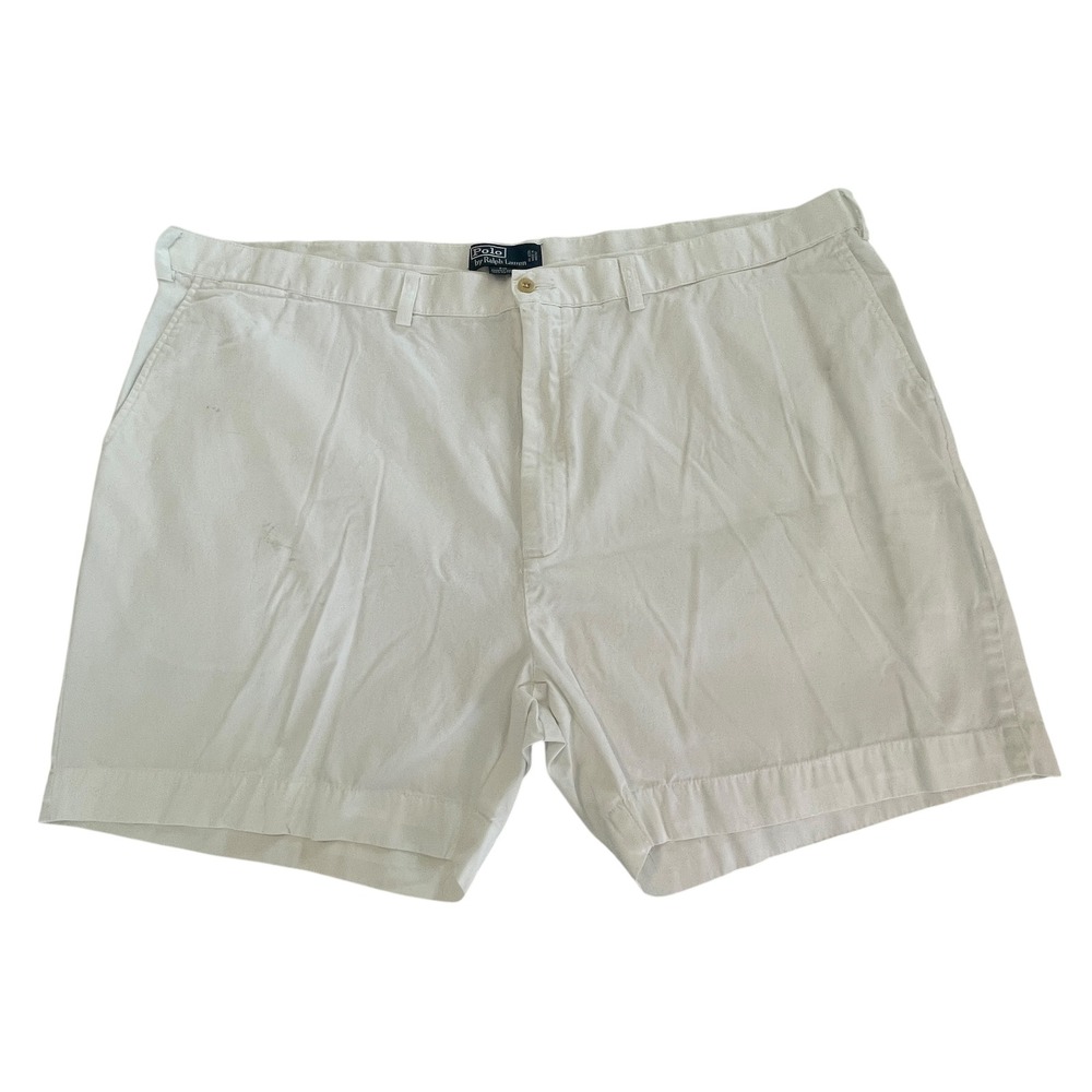 Polo Ralph Lauren 50 Big Prospect Short Mens White Cotton Casual Shorts Size 50B